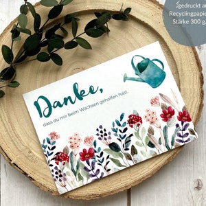 Abschiedskarte für die Erzieherin oder Tagesmutter • Grußkarte zum Kindergartenabschied • Dankeschön Erzieherin • Postkarte Format A6