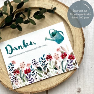 Grußkarte zum Kita-Abschied • Abschiedskarte für Erzieherin oder Tagesmutter  • Dankeschön Erzieherin Kindergarten • Postkarte Format A6