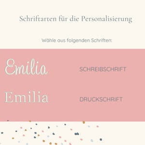 personalisierter Babybody im Boho Stil bestickt mit Wal individuelle Geschenkidee zur Geburt Geschenk fürs Baby Bild 7