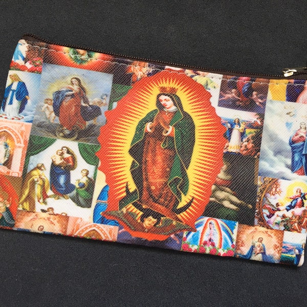 Wallet,Virgin of Guadalupe,purse bag,kit,virgen del tepeyac,catholic,juan diego,vinyl plastic,religious,Mexico monedero