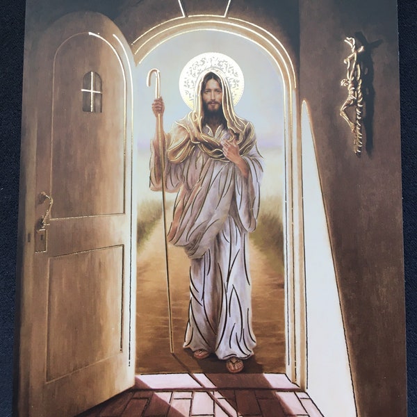 Jesús Cristo,entra a mi corazón,reproducción,Christ entre dans mon cœur,tarjeta postal,Jesús,carte postale,reproduction,Jésus,Jesus