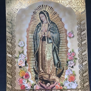 Virgin of Guadalupe, reproduction, large format, altar, tepeyac, basilica, para altar, Our Lady of, Guadeloupe, virgencita, Mexico, Mexico