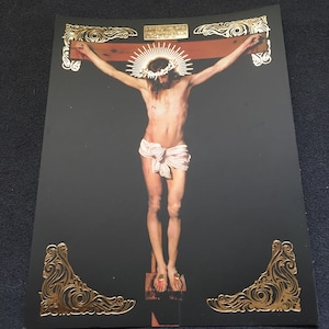 Cristo de Velázquez,Cristo en la cruz,reproducción,tarjeta postal,Jesús,postal,reproducción,Jesús,Jesús