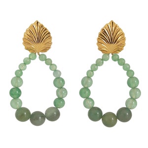 “Touch of color” earrings – Aventurine