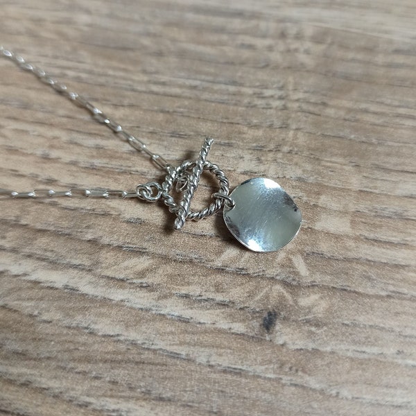 Collier Toggle torsadé - Argent