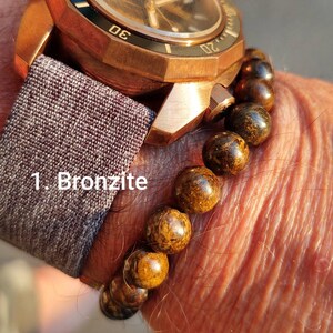 Collection of Premium and Unique Stone Bracelets Specifically Chosen to Complement Wristwatches (Order by Number)