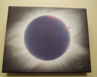 Total Solar Eclipse Canvas Photo Print