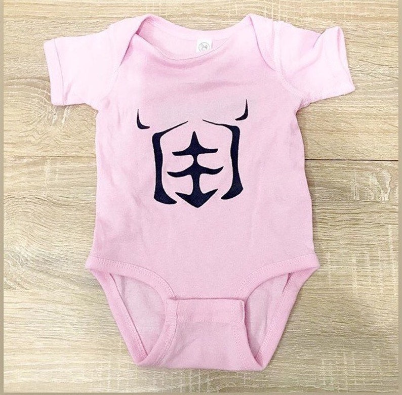 Baby girl Onesie Baby Abs Baby Clothes Baby Trainer image 1