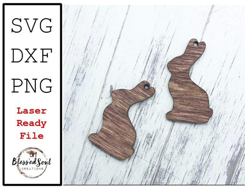 Download Diy Svg Png Dxf Earrings Svg K40 Laser Chocolate Bunny Silhouette Cameo Glowforge Glowforge Made Downloadable Digital Art Collectibles Kromasol Com