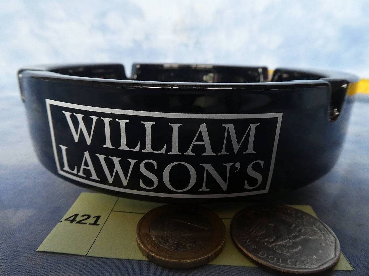 Cendrier en Verre Publicitaire Willams Lawsons