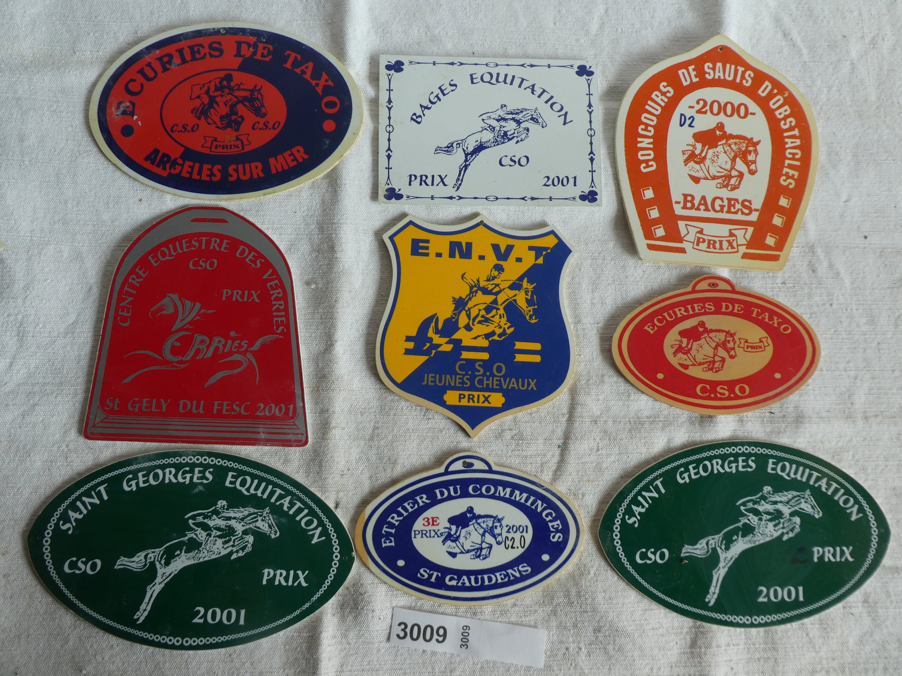 Plaque Récompense de Concours Hippique