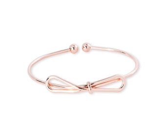 Bow Brazalete Rosegold Amistad, También en Plata, Amistad, Para siempre