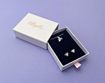 Ohrstecker und Armband silber Bienen, Ohrringe, Biene, Tier, bee earring (auch in gold oder roségold ), Geschenk Verpackung