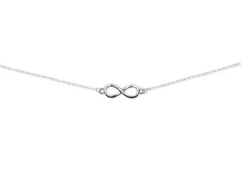 2x Infinity Pulsera PLATA, Infinito