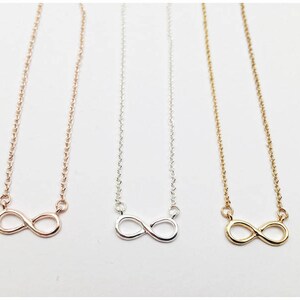 Beste Freundin Geschenk Karte mit Infinity Kette in silber, Geburtstagsgeschenk für deine Liebsten Bild 5