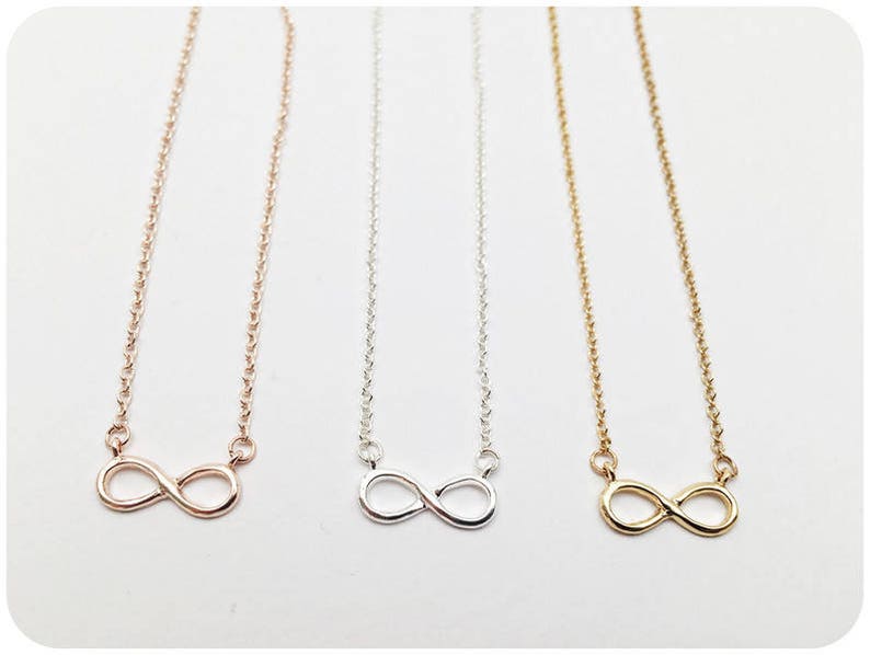 Beste Freundin Geschenk Karte mit Infinity Kette in silber, Geburtstagsgeschenk für deine Liebsten Bild 5