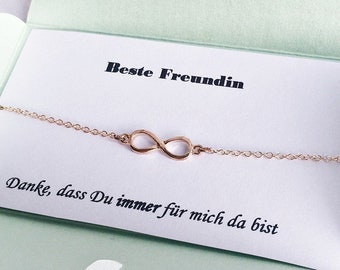 Freundin Armband ROSÉGOLD // Freundschaftsarmband