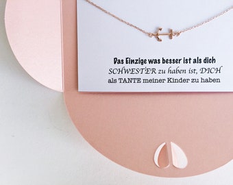 Anker Kette in ROSEGOLD: personalisiertes Geschenk