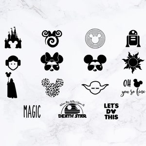 Disney Decals, Your Choice Of Disney Decals For Your Laptop, Phone, Water Bottle, Etc.
