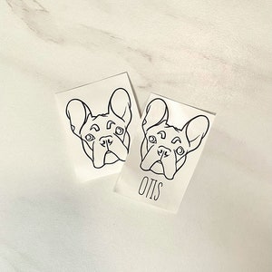 Custom Pet Head Decal With Or Without Names | Custom Drawn Pet Decals For Your Car, Laptop, Water Bottles, Phones | Dog, Cat, Bunny, Etc.