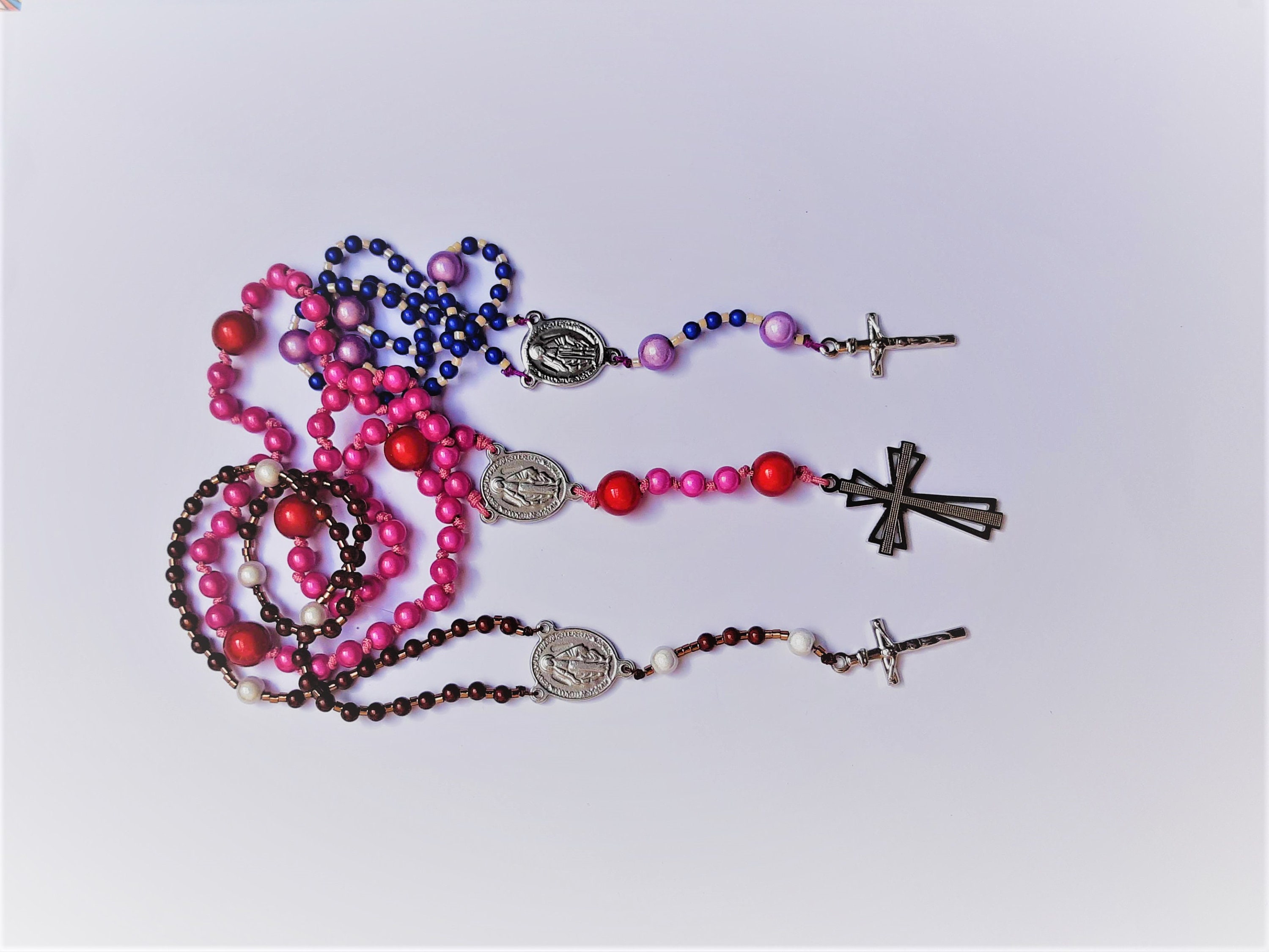 Chapelets/Fil de Jade - Perles Magiques -Miyuki Inox Unisexe Religion Cadeau