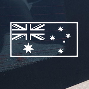 Adesivo con bandiera australiana per finestrino dell'auto, senza sfondo, in vinile di qualità australiana, per Ute 4x4 4WD Eureka