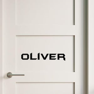Personalisierter Wand- oder Türaufkleber, benutzerdefiniertes Türschild für Kinder, Schlafzimmerwandname
