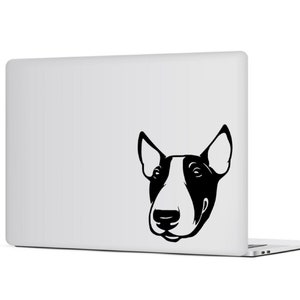 Bull Terrier Car Decal Sticker. Love Bull Terrier Vinyl Decal. Dog Breed Head