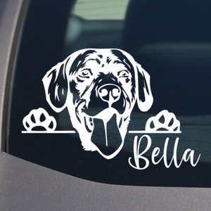 Labrador Retriever Dog Car Decal Sticker, Peeking Labrador Dog Sticker, Vinyl Window Cute, Labrador gifts, Labrador lover, Lab Dog, Labs