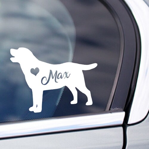 Lab Decal Lab Sticker for Car Window Labrador Retriever Etsy