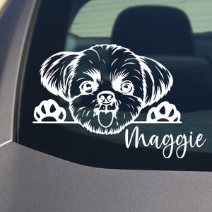 Shih tzu car stickers store