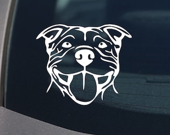  INDIGOS UG - Car Sticker - Decal - Stafford Dog Breed