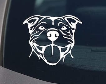 Staffy Dog Pitbull Bully Auto Sticker Sticker Staffordshire Bull Terrier Staffie Vinyl Raam Ute Leuke Leuke Hond Liefde