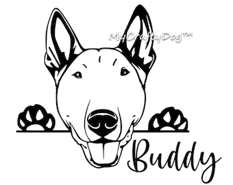 Bull Terrier Cards Etsy
