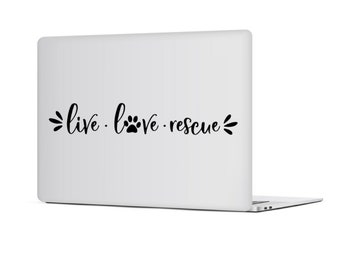 Live Love Rescue Car Decal Sticker, Dog Cat Pet Window Vinyl Ute Adopt Cute Great, Advocate Pet Adoption, Rescue Animals, Shelter Dogs