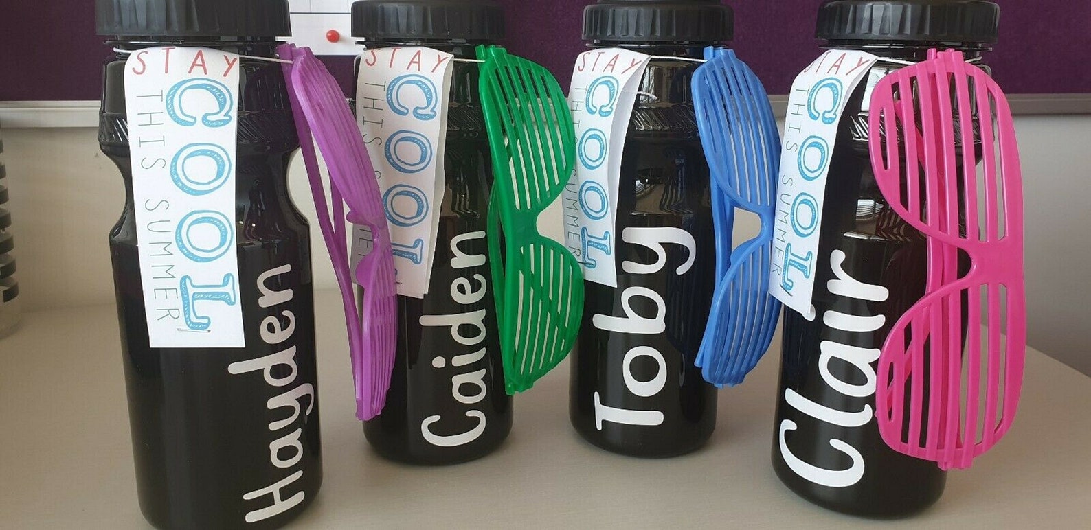 2 x Vinyl Drink Bottle NAME LABELS Personalized STICKERS Etsy