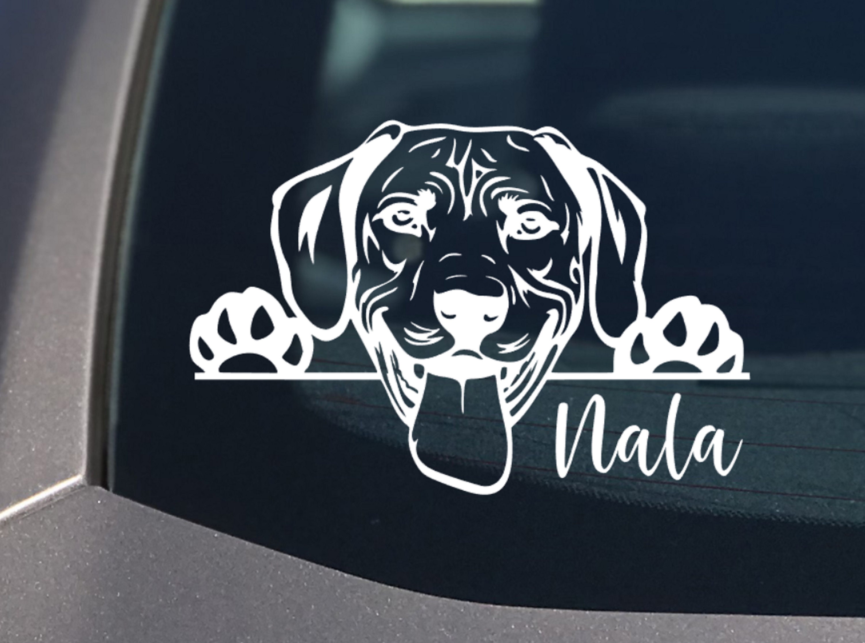 design adesivo Rhodesian Ridgeback 2 Cane Dog ADESIVO PER AUTO