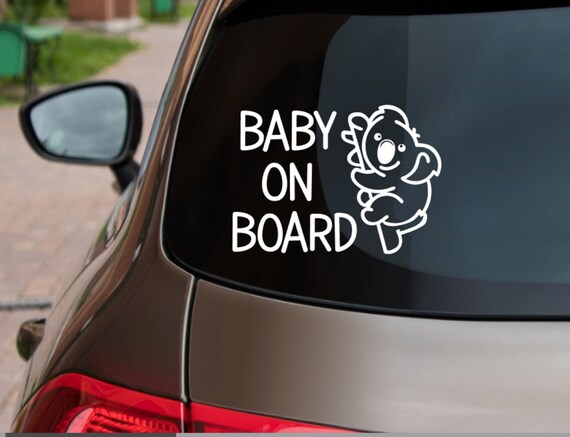 2 x Vinyl Aufkleber Baby an Bord on Board Autoaufkleber Kind Sicherheit  Kinder