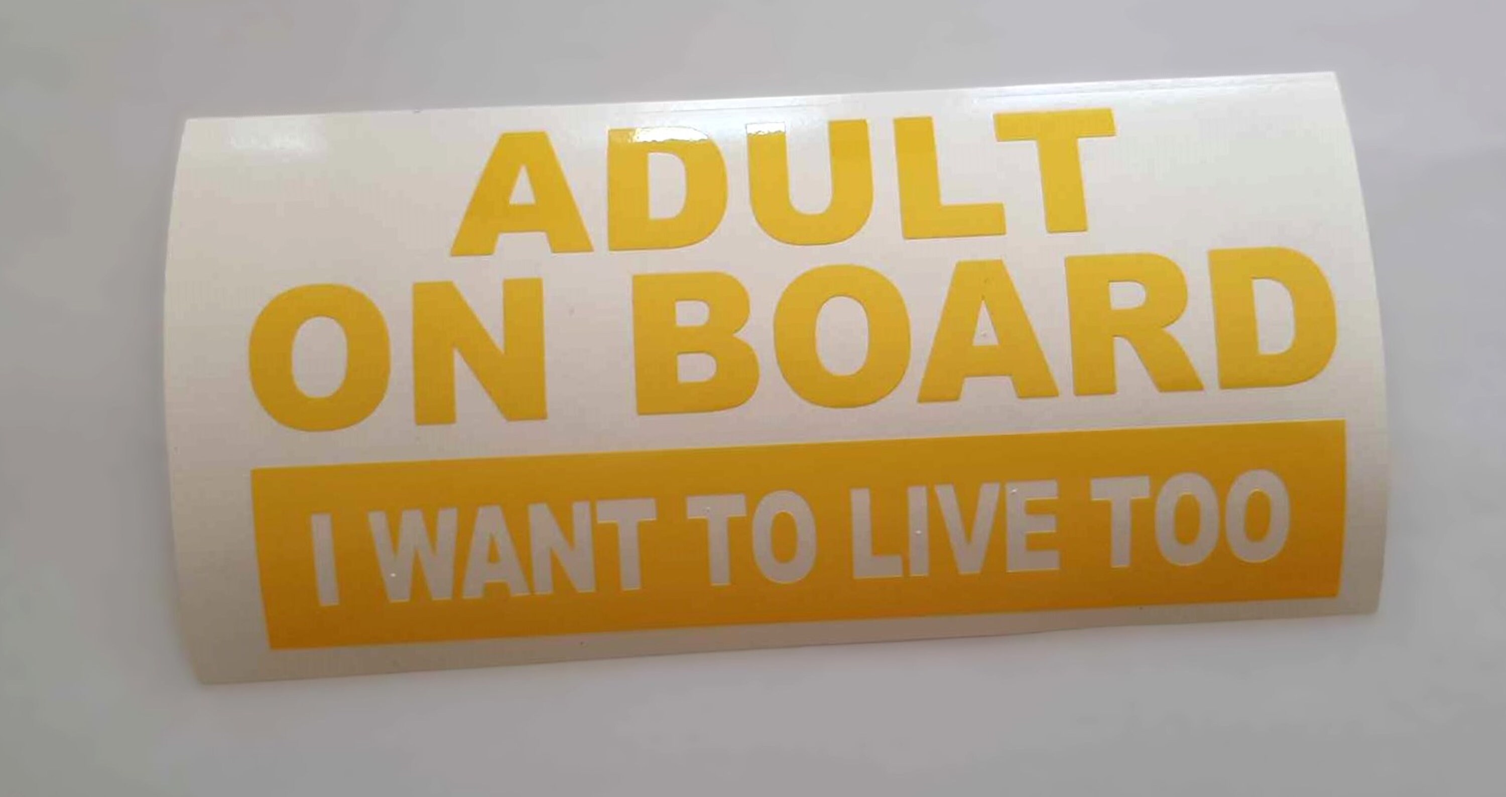 Adesivo Divertente 'This Way Up' Per Finestrino Auto, Scherzo Per Guidatori, Vinile 150 Mm, Personalizzabile