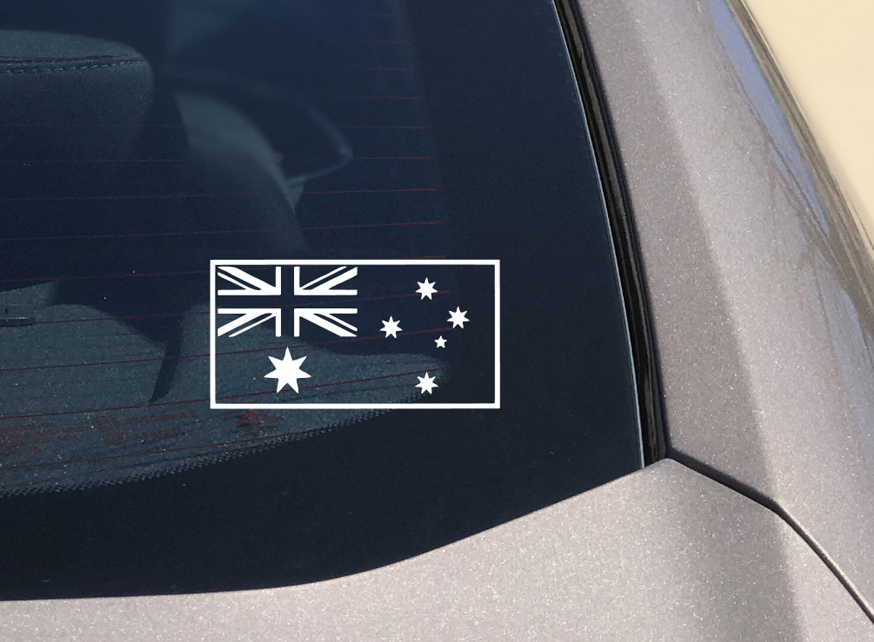 Australian Flag Sticker Car Window Decal No background Proud Aussie Quality Vinyl Custom Made