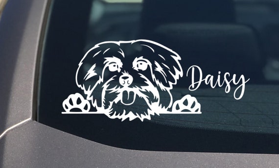 MALTESE ON BOARD Novelty Car/Van/Window Sticker Ideal for Dog Owners 