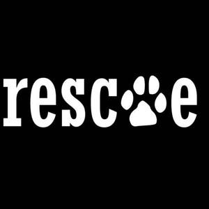 Rescue Dog Car Decal / Sticker