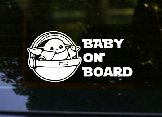 Grogu cheap car decal