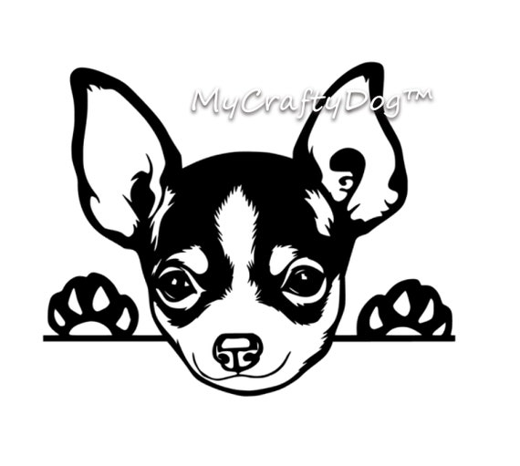 fecha límite Autonomía Penetración Chihuahua Peeking Car Decal Sticker Chihuahua Dog Sticker - Etsy