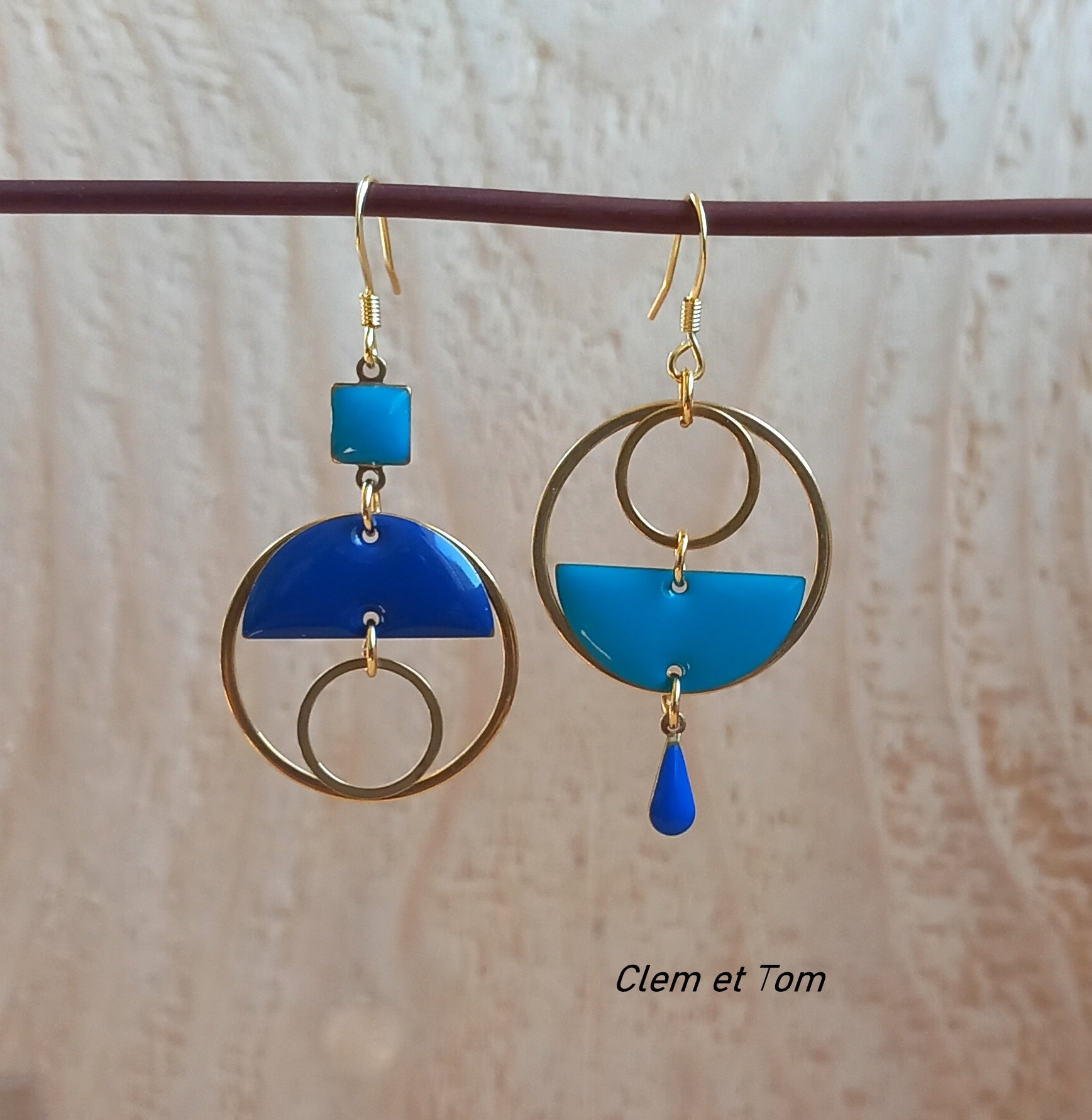 Boucles D’oreilles Vintage Années 80 – Modèle Pince Fantaisie Rétro