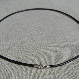 Leren ketting zwart of bruin voor hanger