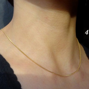 fine vermeil chain, length adjustable to 40cm and 43cm