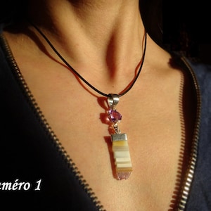 Ethnic pendant with raw amethyst stone in solid 925 silver