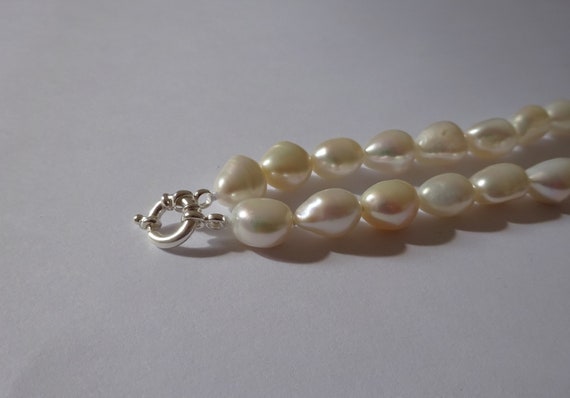 Freshwater Cultured Pearl Necklace, Cultured Pearl, Baroque Pearl, White  Pearl, Natural Pearl, Pearly Pearl, 44cm - Etsy Israel