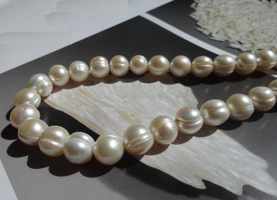 Cheriswelry 1 Hebra Perlas Naturales Estilo Barroco Perlas